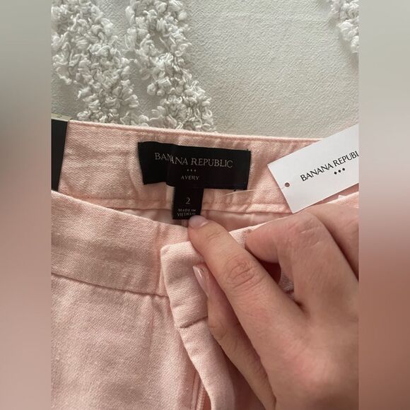 Banana Republic Avery Linen-Blend Tailored Pant - Picture 4 of 9